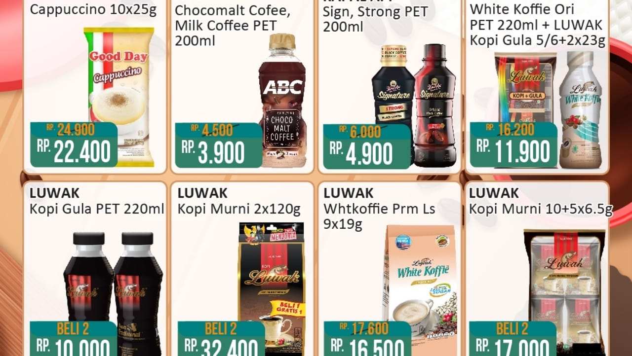 Cek Promo Kopi Favorit di Alfamart Dengan Harga dijamin Irit, Modal Begadang Sambil Malam Mingguan!