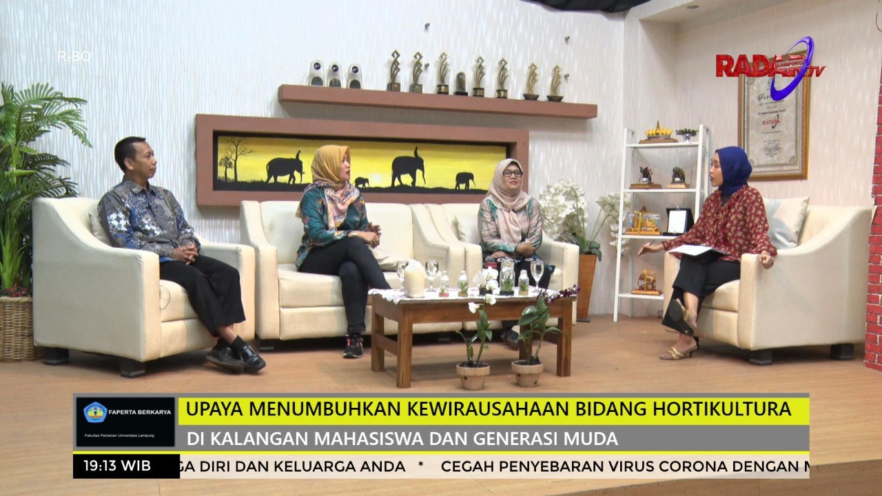 Faperta Berkarya: Dosen FP Unila Bahas Kewirausahaan Bidang Hortikultura