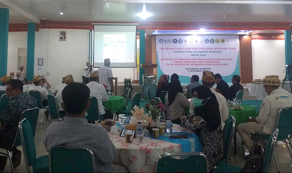 Fakultas Pertanian Universitas Lampung Launching Matching Fund Patriot Pangan Kampus Merdeka