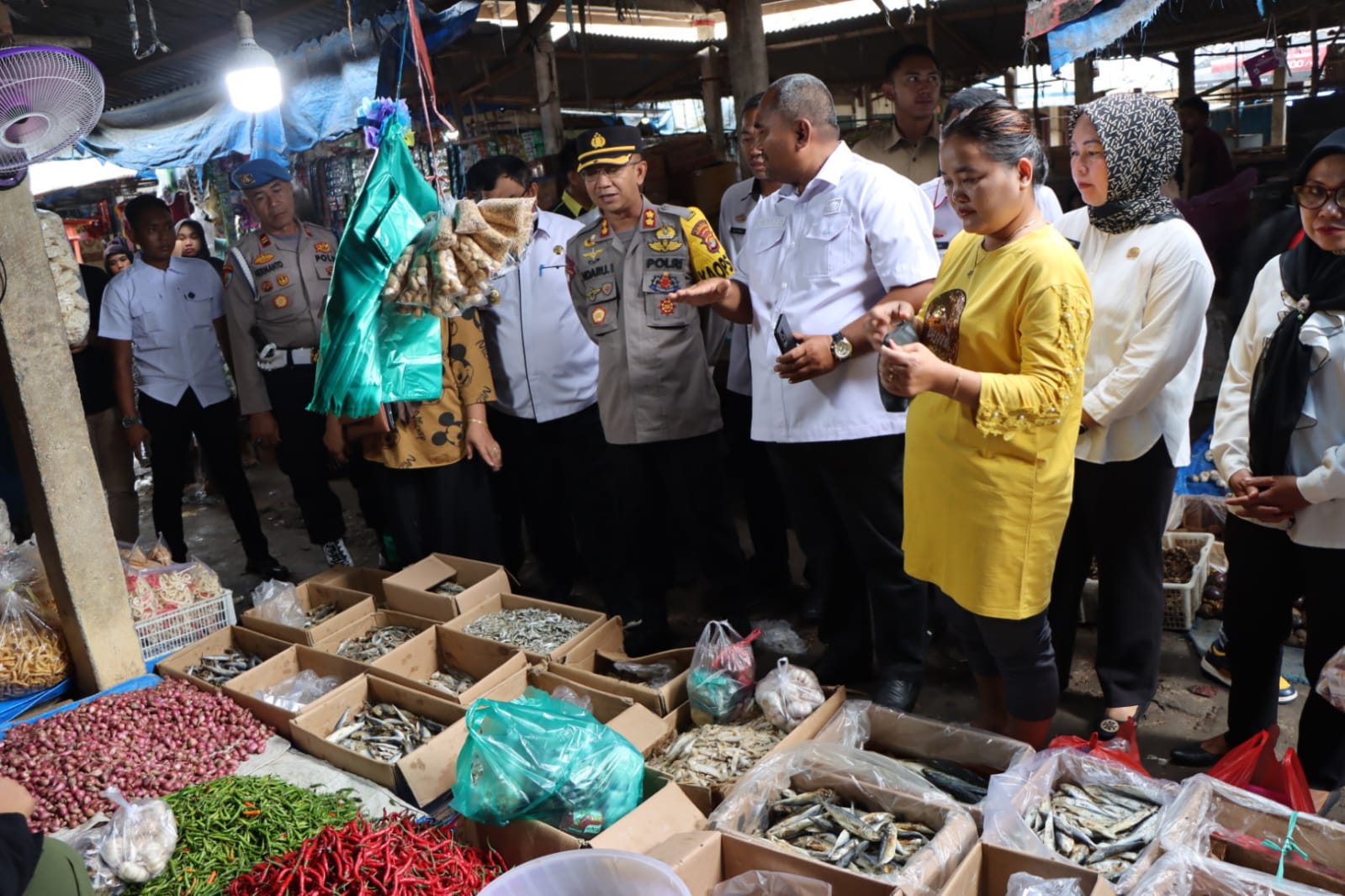 Jelang Ramadhan, Kapolres Bersama Forkopimda Tubaba Cek Ketersediaan Bahan Pokok