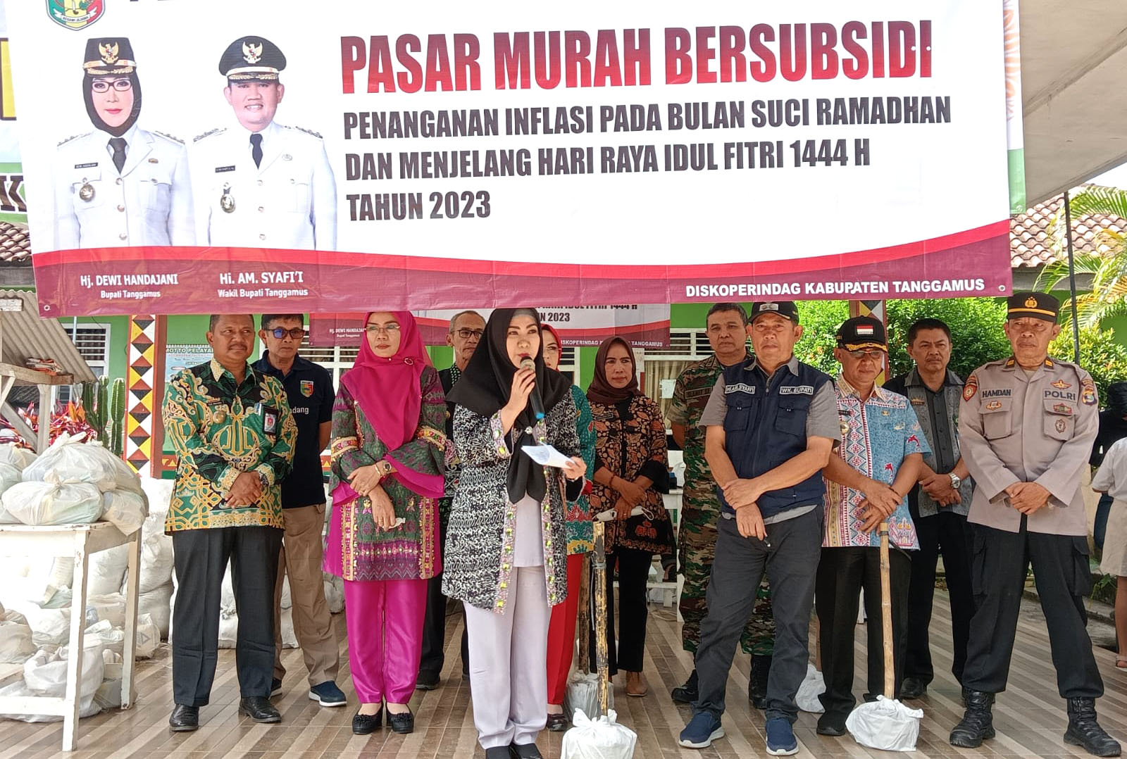 Bupati Tanggamus Buka Pasar Murah Bersubsidi, Siapkan 1.000 Paket untuk Satu Lokasi