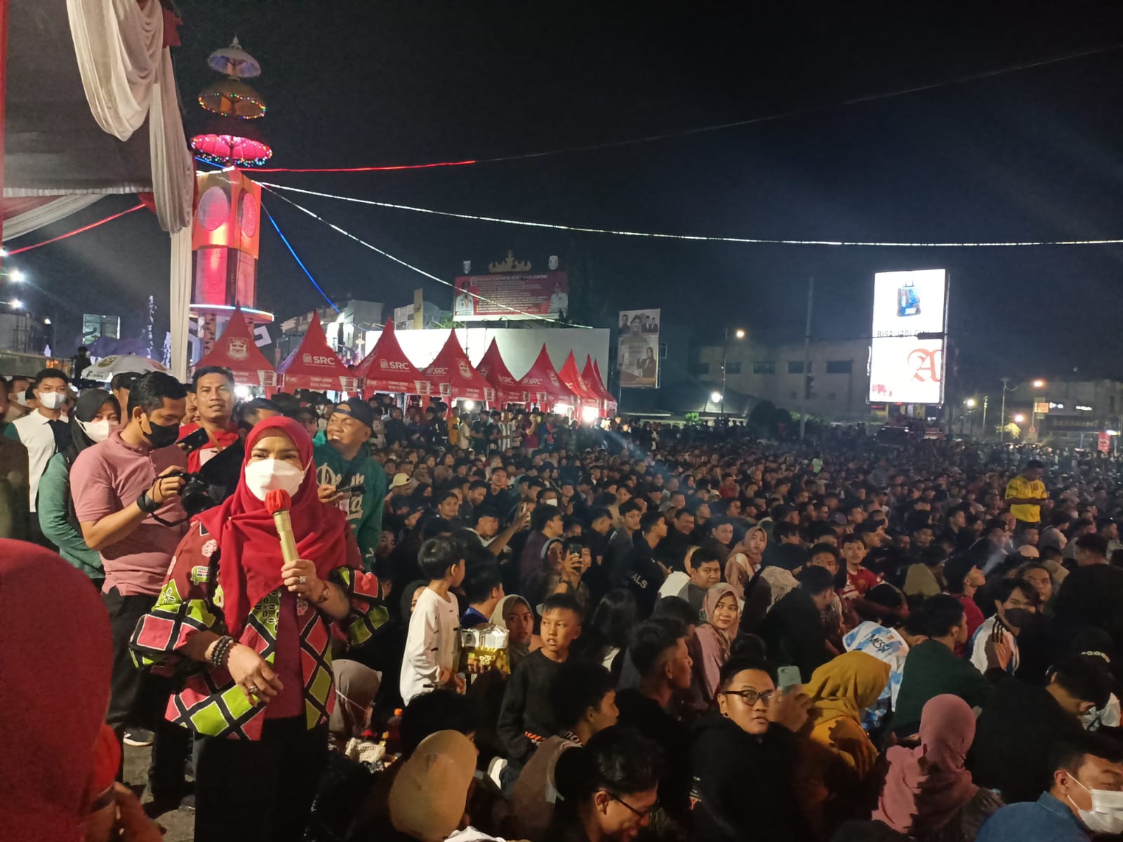 Begini Serunya Nobar Final Piala Dunia 2022 Bersama Wali Kota Bandar Lampung