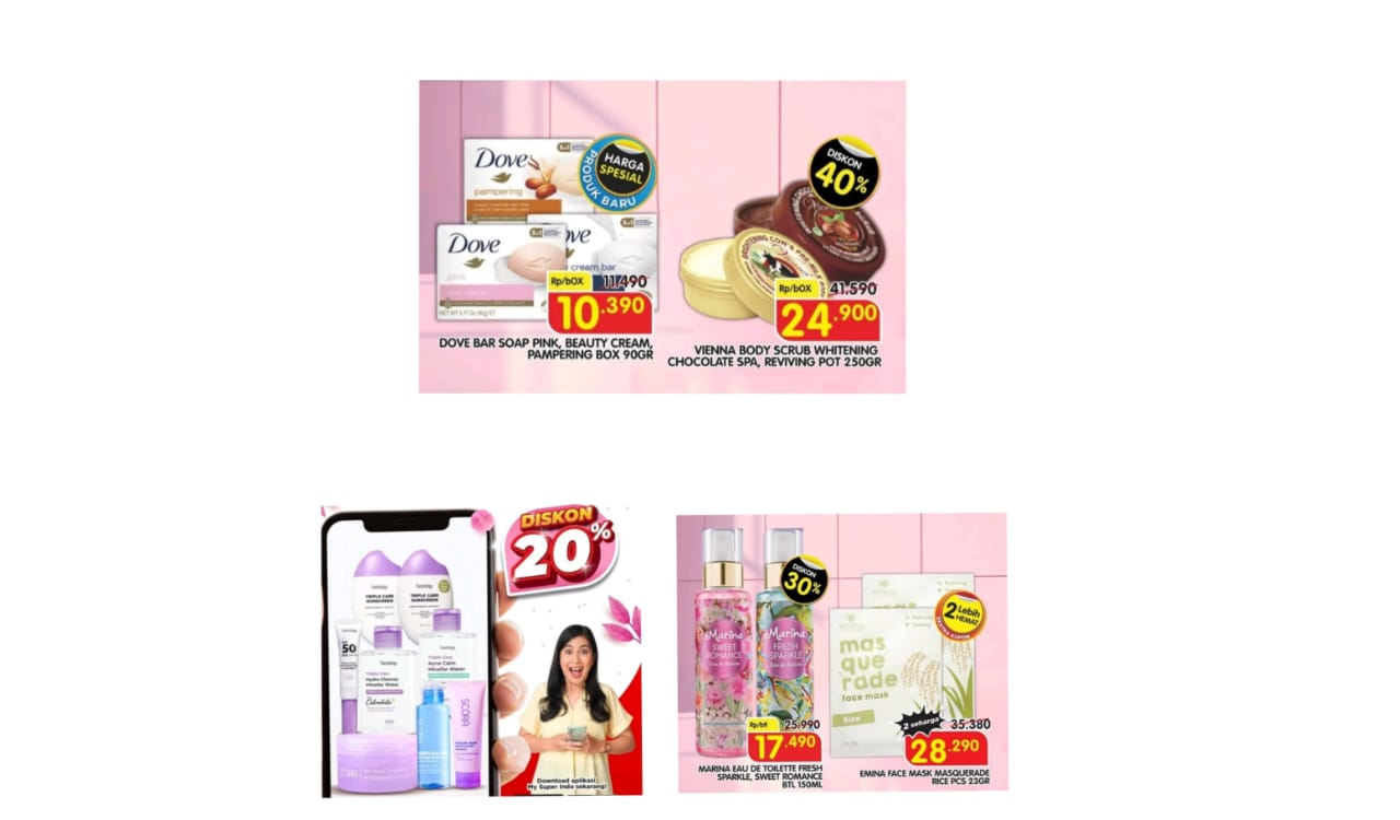 Glowing Maksimal Dengan Spesial Kartini Day Deals Superindo untuk Sunscreen Sampai Skincare