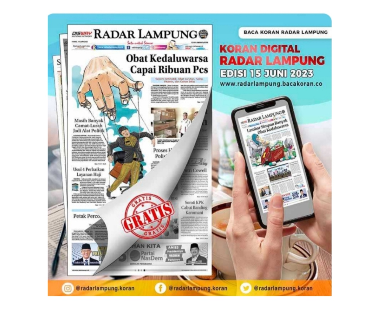 Edisi Jumat Berkah, Quiz Kata Rahasia Berhadiah Dari Koran Hybrid Radar Lampung