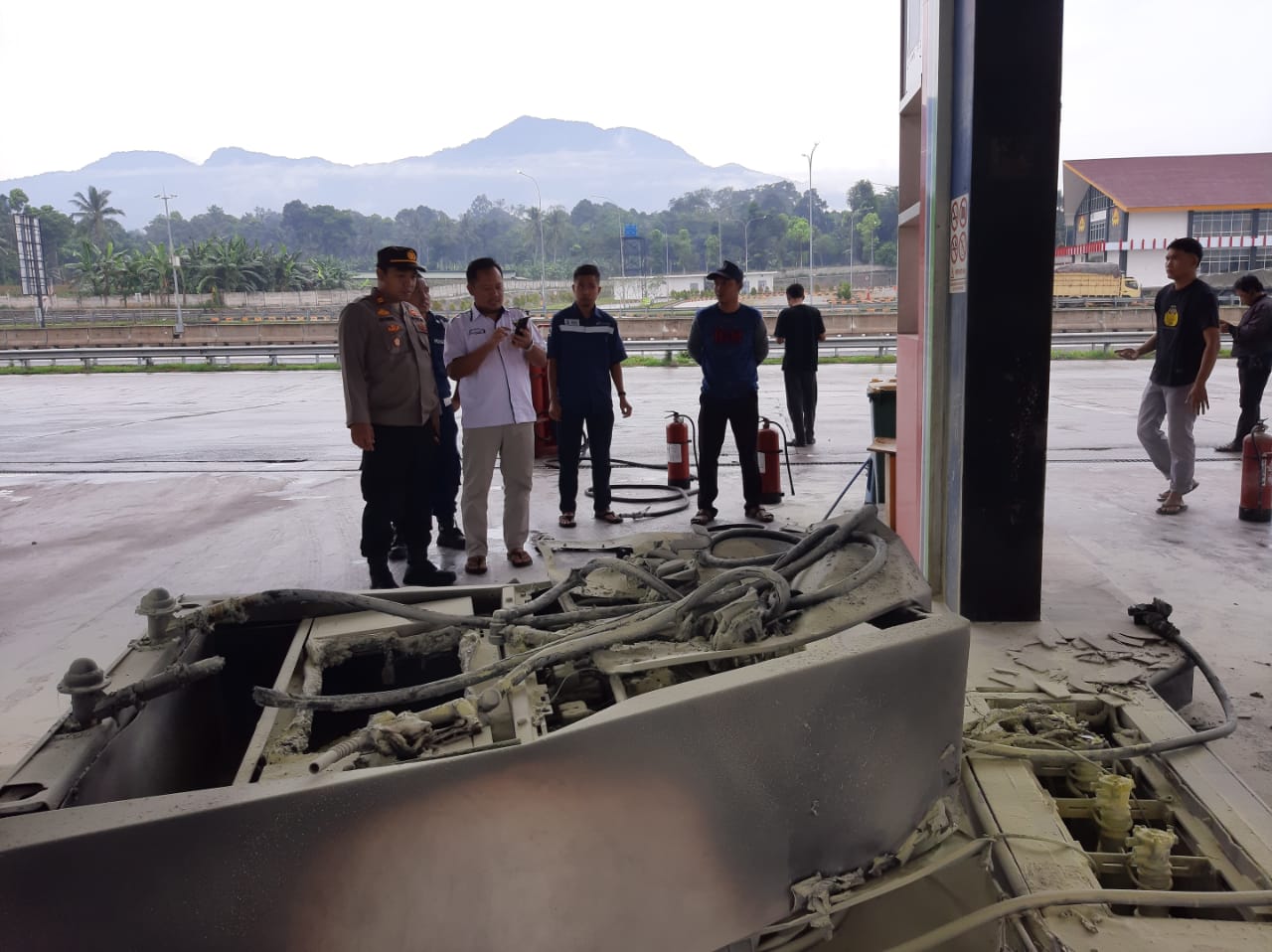 SPBU Rest Area Jalan Tol Lampung Terbakar, Ini Penyebabnya