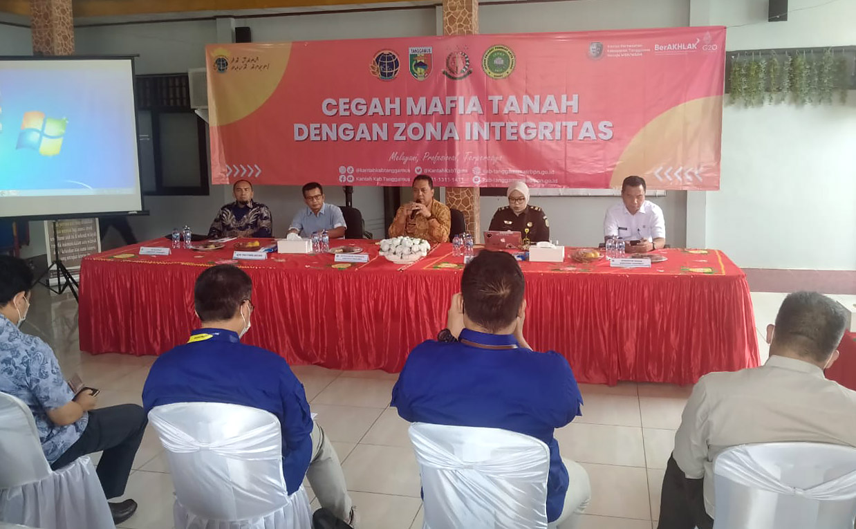 Kantor Pertanahan Tanggamus Gelar Internalisasi Pembangunan Zona Integritas