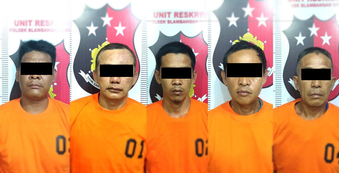 5 Tersangka Pencuri Sapi Diamankan Polsek Blambangan, Ada yang Berusia Lebih Dari Setengah Abad