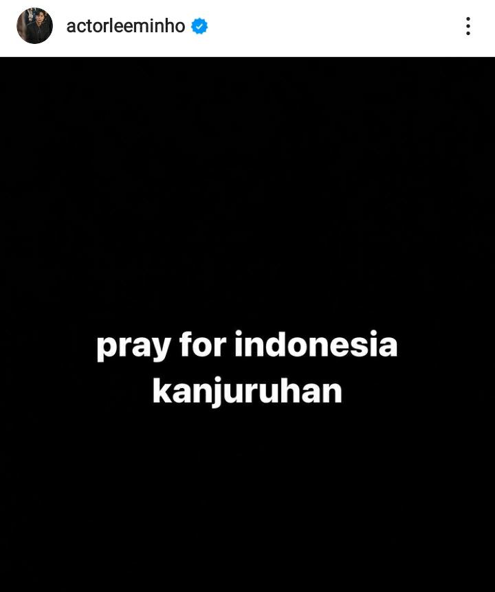 Aktor Lee Min-ho Ikut Berduka Atas Tragedi di Stadion Kanjuruhan