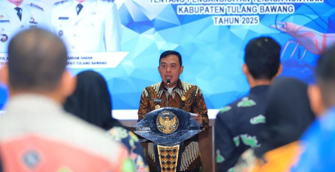 1.503 Orang Honorer Tulang Bawang Terima SK Pengangkatan, Begini Pesan Wabup Hankam Hasan