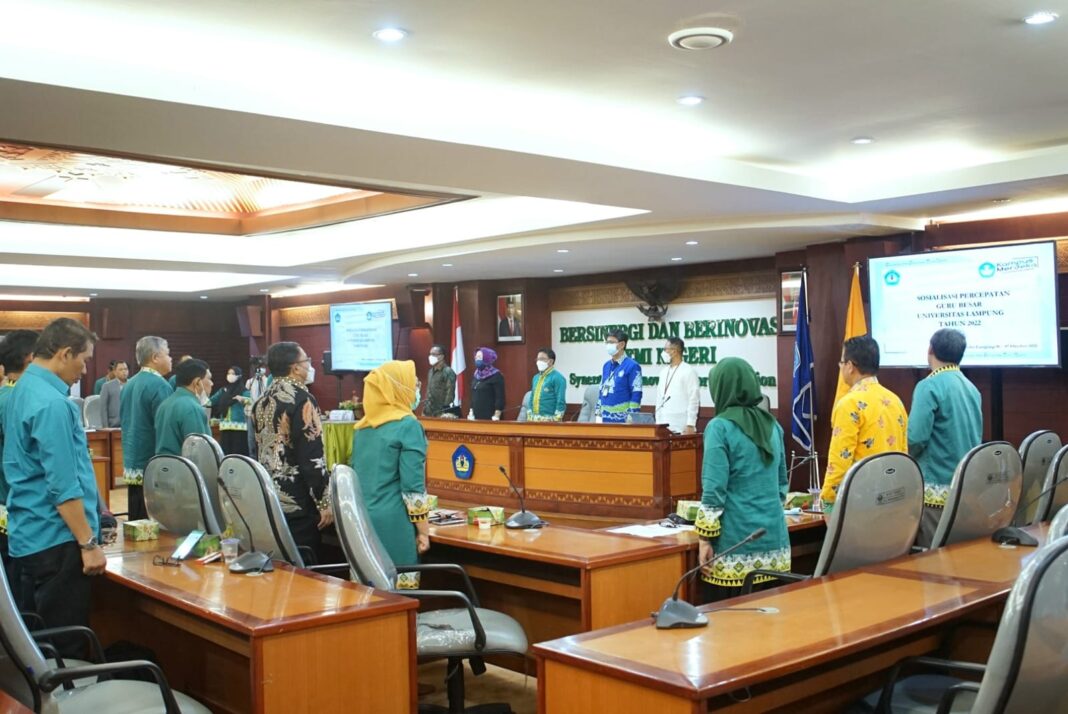 Percepatan Guru Besar, Unila Gelar Sosialisasi