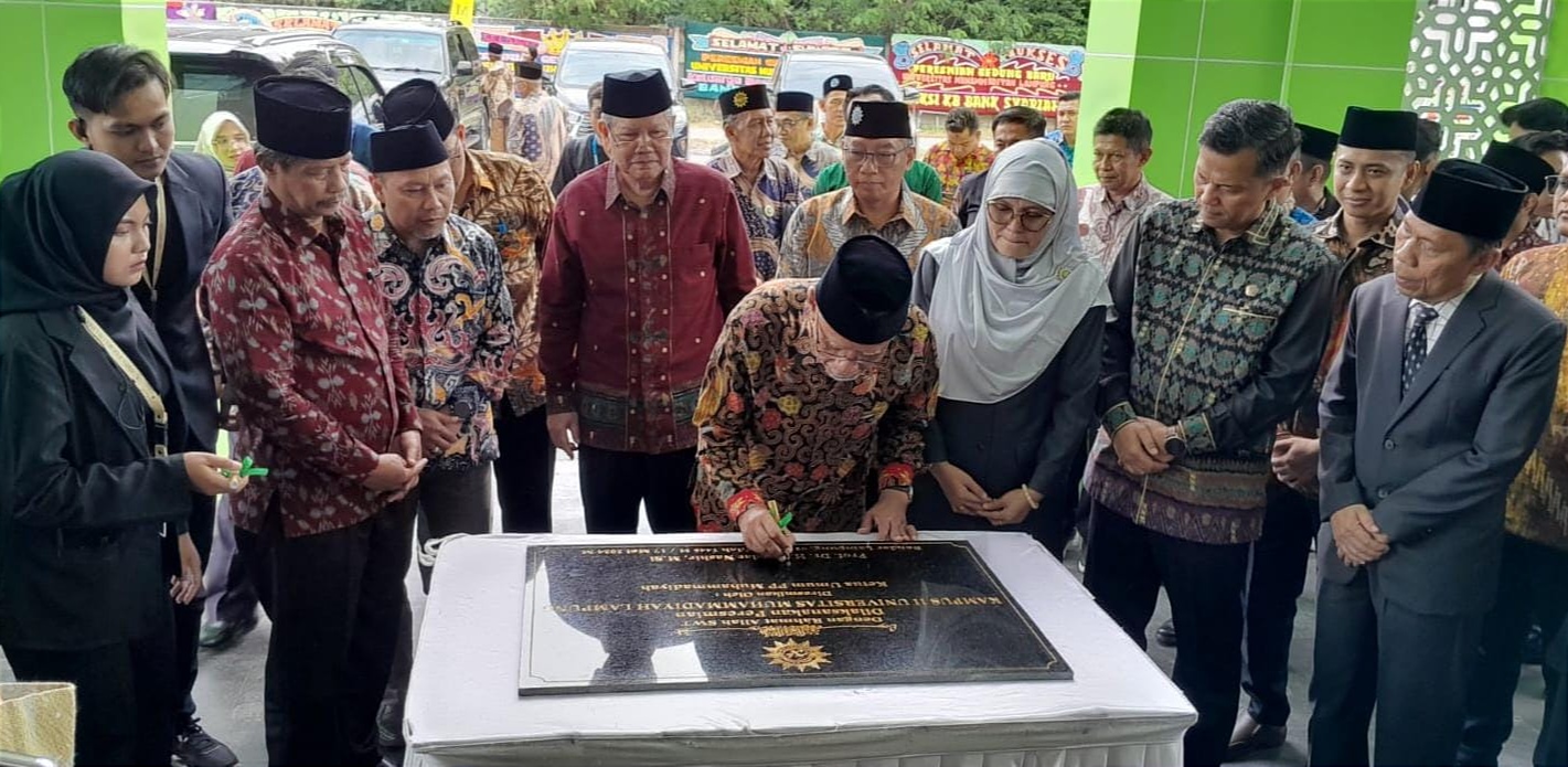 Gedung Rektorat dan Ruang Belajar di Kampus II Universitas Muhammadiyah Lampung Diresmikan