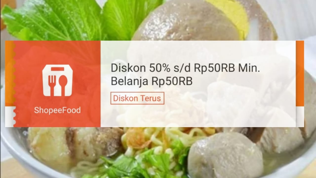 Beli Makan Dengan Promo ShopeeFood, Dapatkan Diskon 50 Persen Hingga Rp50 Ribu, Cek Syarat dan Ketentuannya
