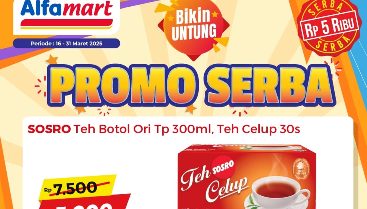 Promo Serba Murah di Alfamart Mulai Rp5 Ribuan, Cek Katalognya