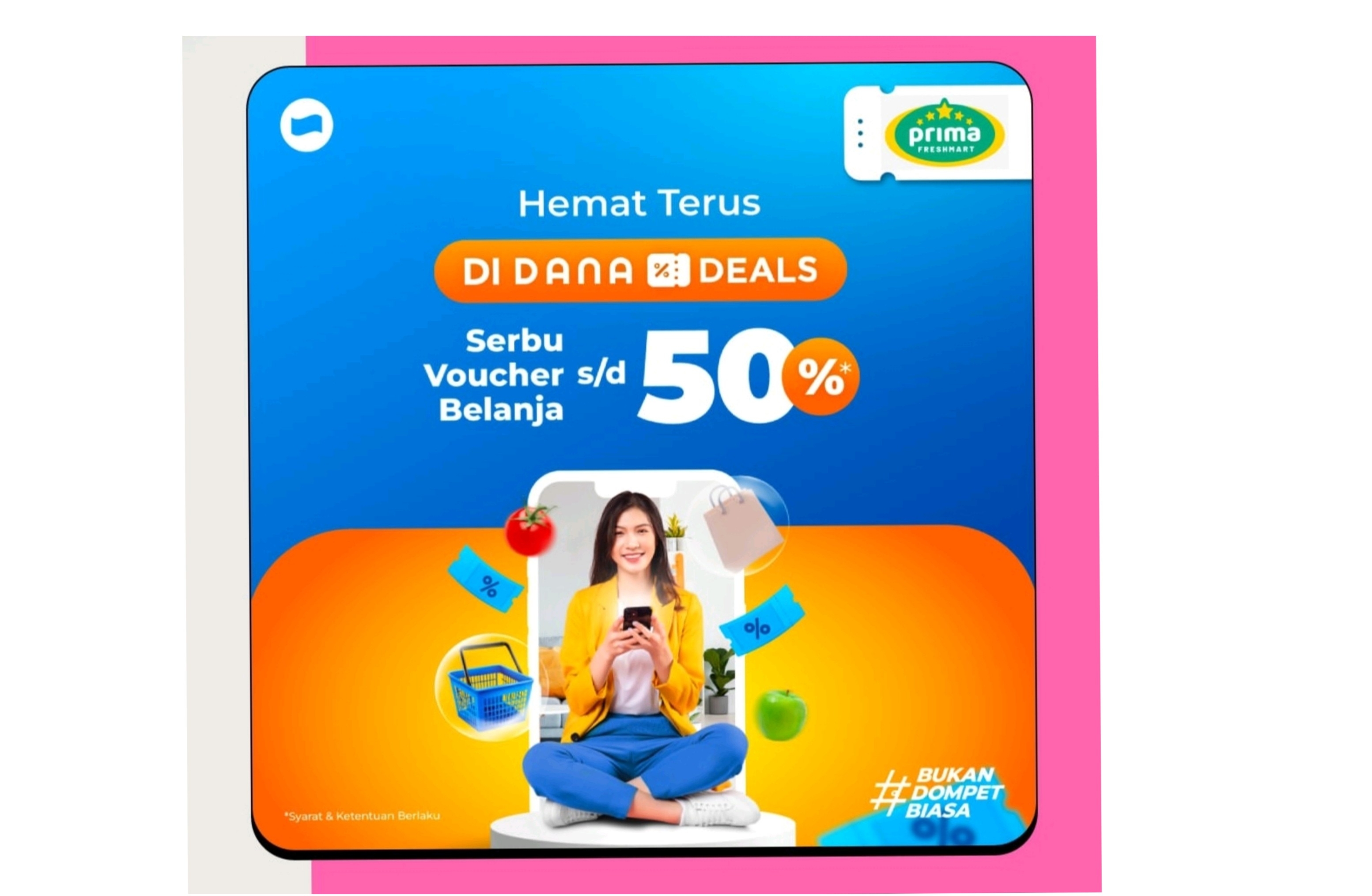 Belanja Hemat Dengan DANA Deals, Serbu Diskon Prima Fresh Mart sampai 50 Persen