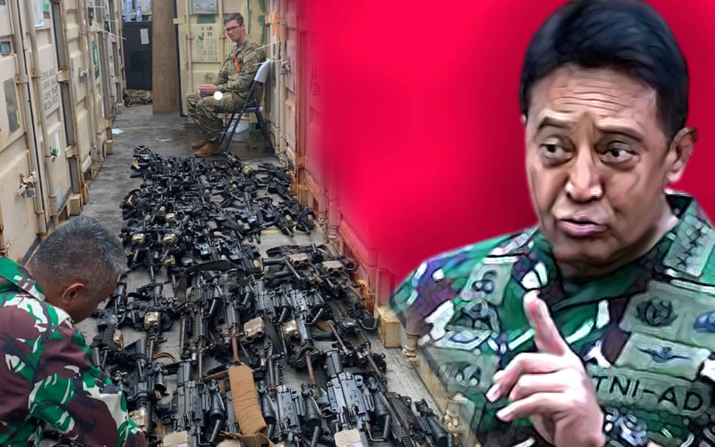 Panglima TNI Katakan Temuan 1 Kontener Senjata Tentara Amerika untuk Latihan Tempur