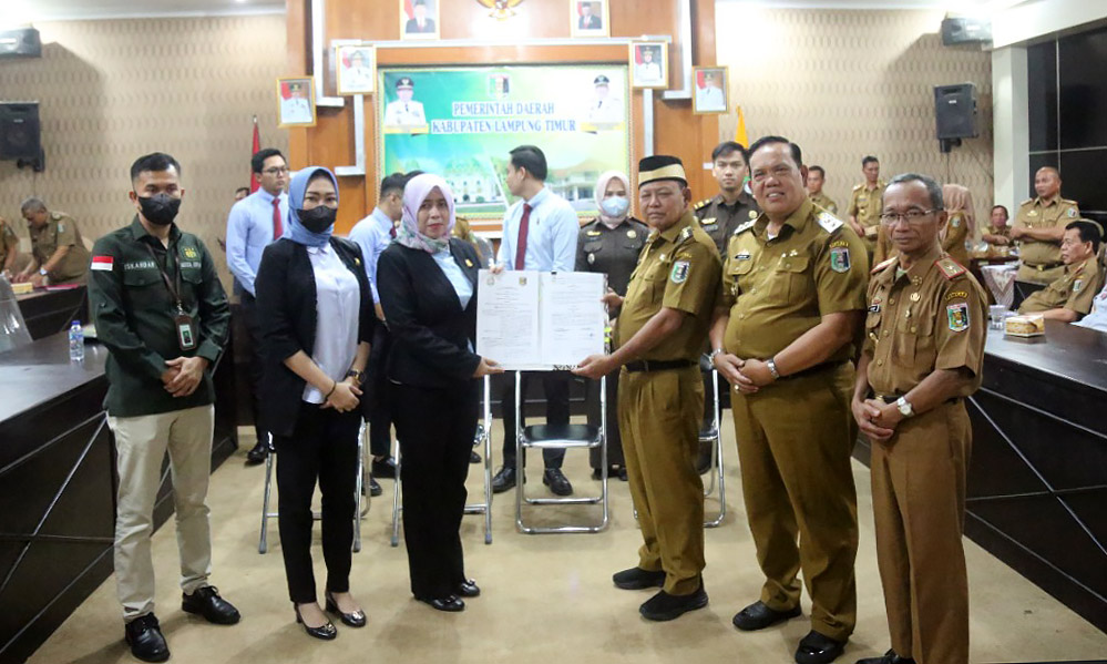 Pemkab dan Kejari Lampung Timur Kerjasama Penanganan Bidang Datun