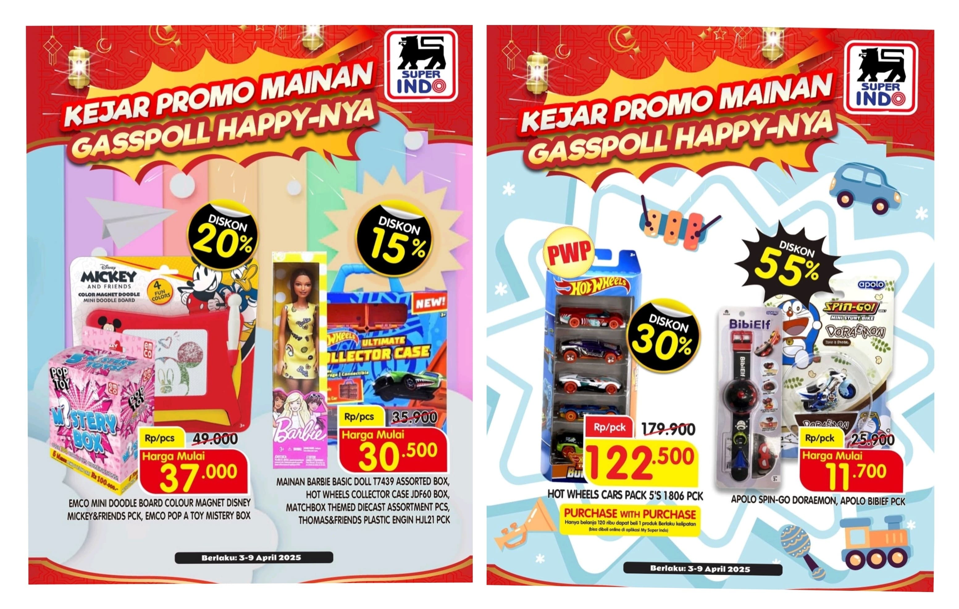 Kejar Promo Superindo 7 April 2025 Kebutuhan Si Kecil, Dari Mainan Anak hingga Popok Bayi