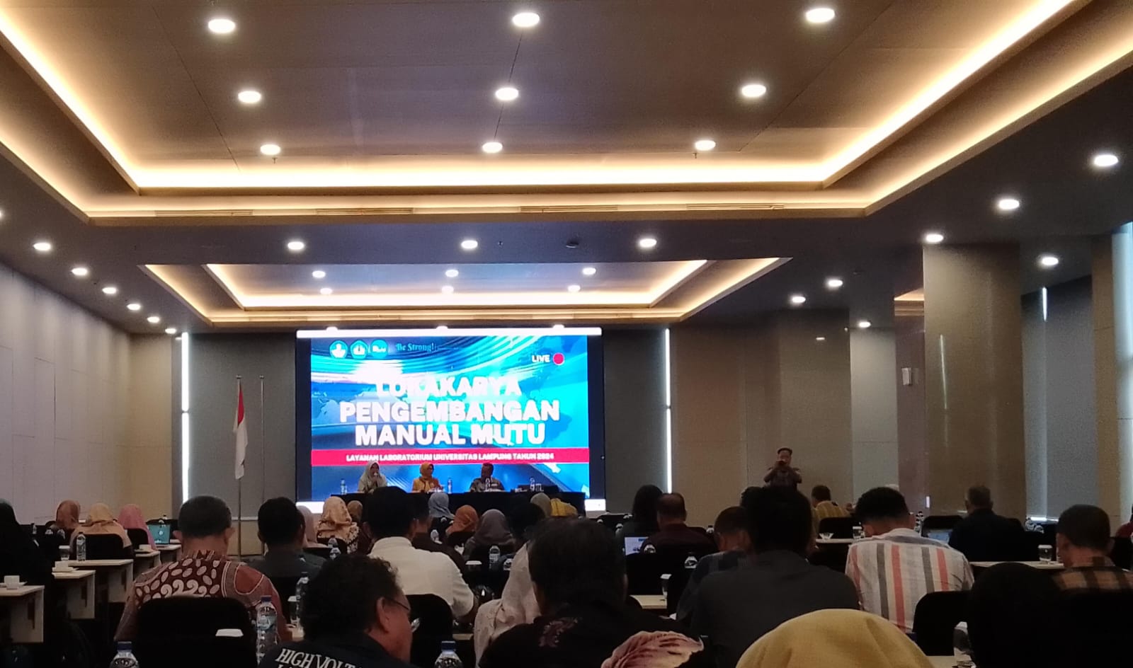 Mantapkan Jangkauan PTNBH, Unila Gelar Lokakarya Pengembangan Manual Mutu Laboratorium