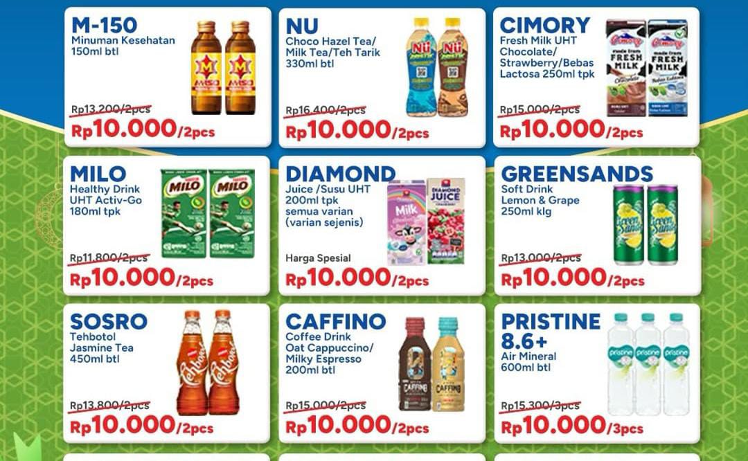 Promo Indomaret Minuman Hari Raya, Nikmati Diskon Soft Drink Mulai Rp 10 Ribu Dapat 2