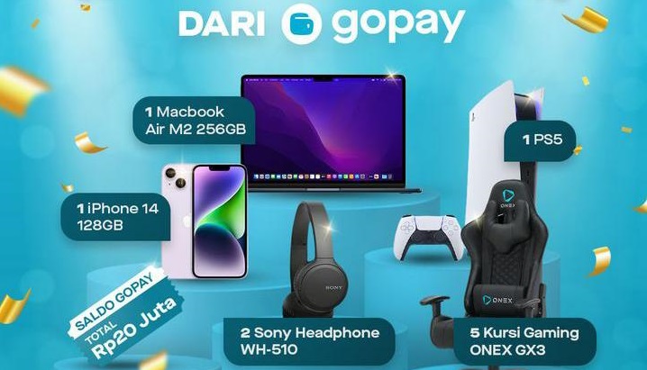 Kabar Baik! Gopay Indonesia Bagikan Kado Spesial Akhir Tahun, Mulai dari Iphone 14 Sampai Saldo 20 Juta