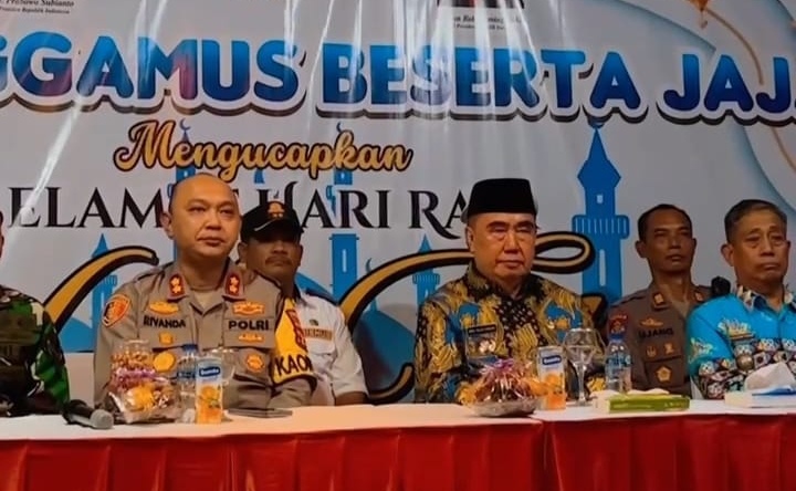 Bupati Tanggamus Video Conference Bersama Kapolri, Pantau Sitkamtibmas