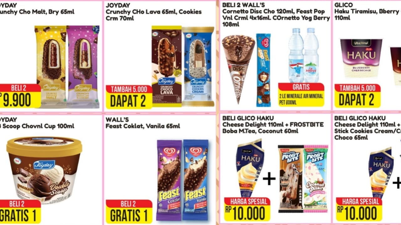 Belanja Murah Kategori Ice Cream Fair di Alfamart, Buka Puasa Dijamin Nyegerin!