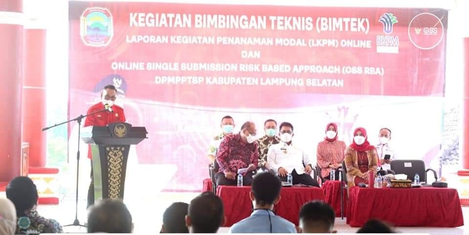 Libatkan 240 Pelaku Usaha, Pemkab Lamsel Laksanakan Bimtek LKPM dan OSS RBA Tuntaskan Stunting
