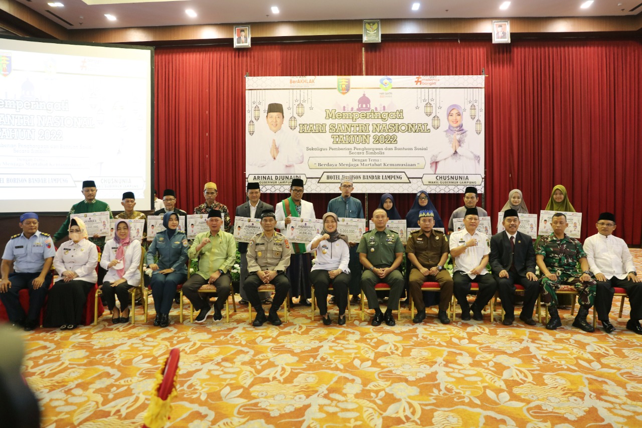 Hadiri Peringatan Hari Santri Nasional Tahun 2022, Ini Harapan Wakil Gubernur Lampung Chusnunia