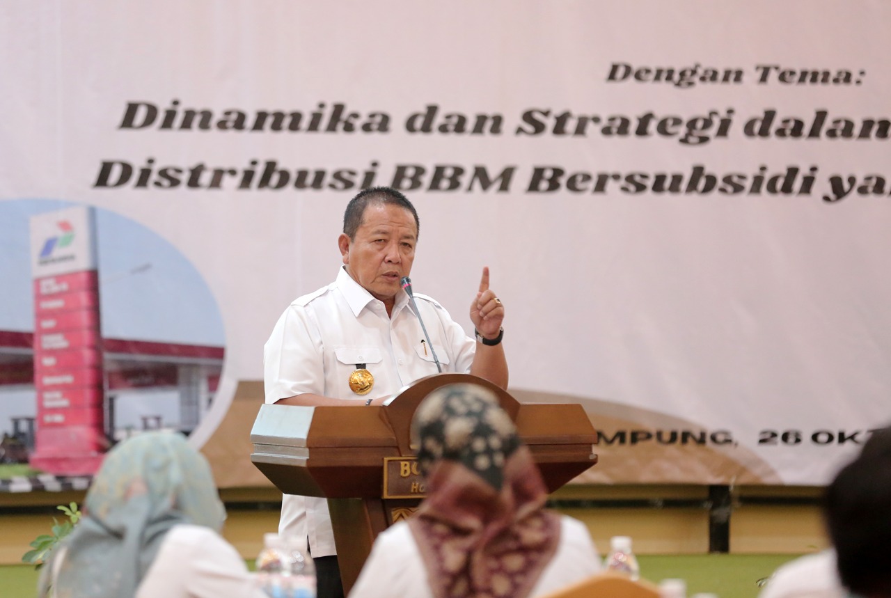 Strategi Pendistribusian BBM Bersubsidi Ala Gubernur Arinal agar Tepat Sasaran