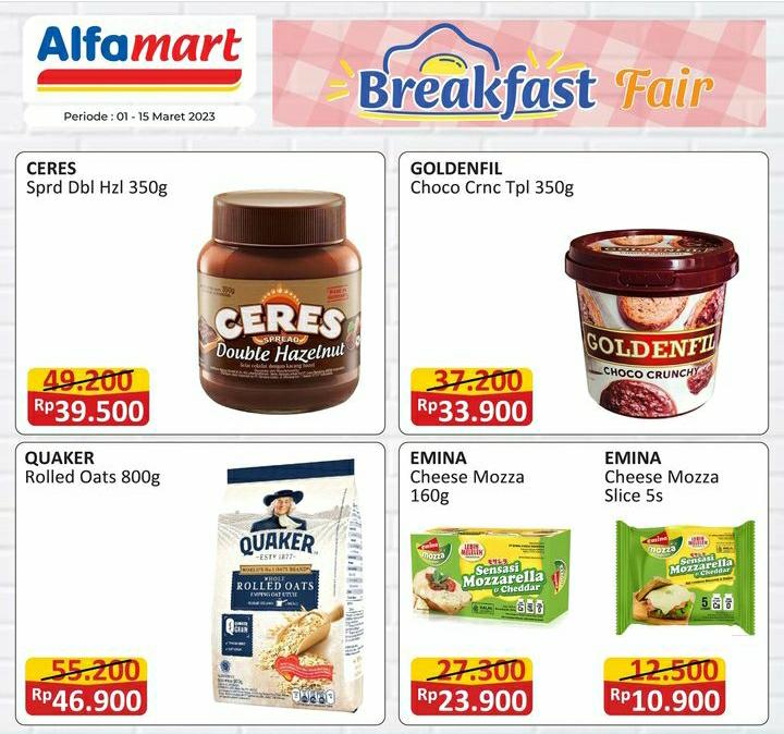 Cek Promo Breakfast Fair di Alfamart, Periode Sampai 15 Maret 2023