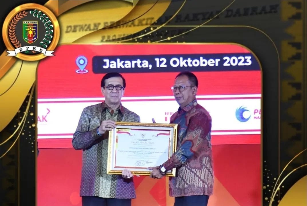 Good Job, Sekretariat DPRD Lampung Kembali Raih Penghargaan Nasional