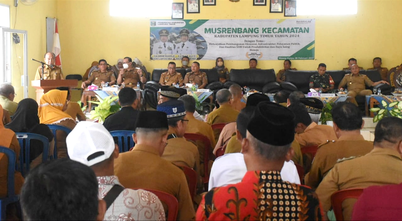 Lampung Timur Mulai Gelar Musrenbang Kecamatan, Fokus Pembangunan di Bidang Ini