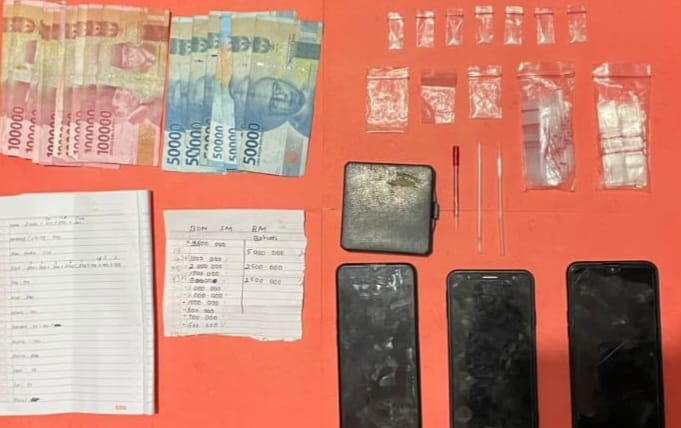 Empat Tersangka Narkotika Dibekuk Polres Tanggamus Lampung, Saat Berada di Bulok