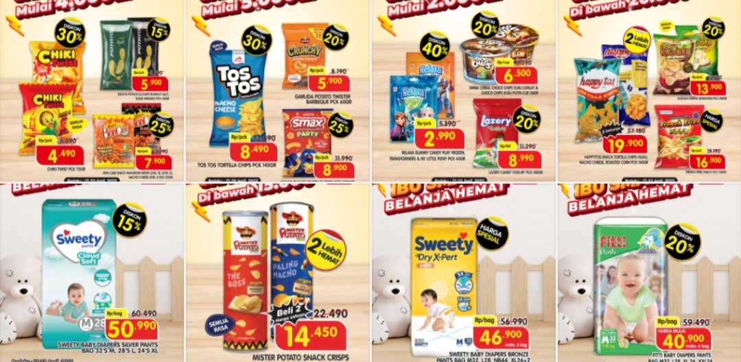 Belanja Murah Dengan Promo Superindo Hari Ini, Diskon untuk Popok Bayi Sampai Snack Enak Anak