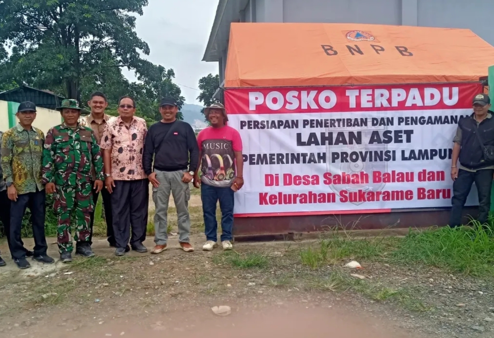 Pemprov Lampung Dirikan Posko Terpadu di Lahan Sabah Balau dan Sukarame Baru