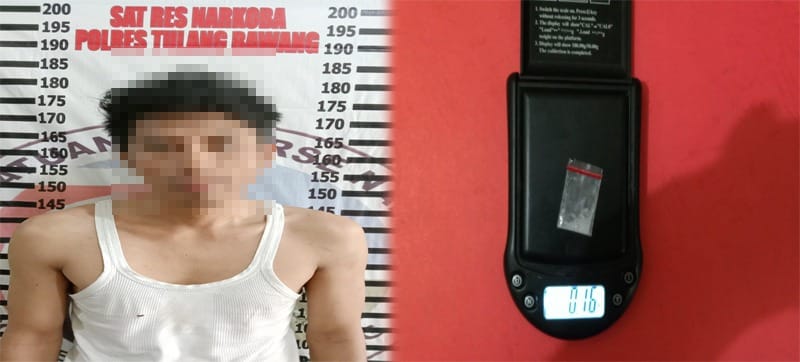 Tenteng Sabu Tengah Malam, Warga Bandar Lampung Diciduk Polres Tulang Bawang
