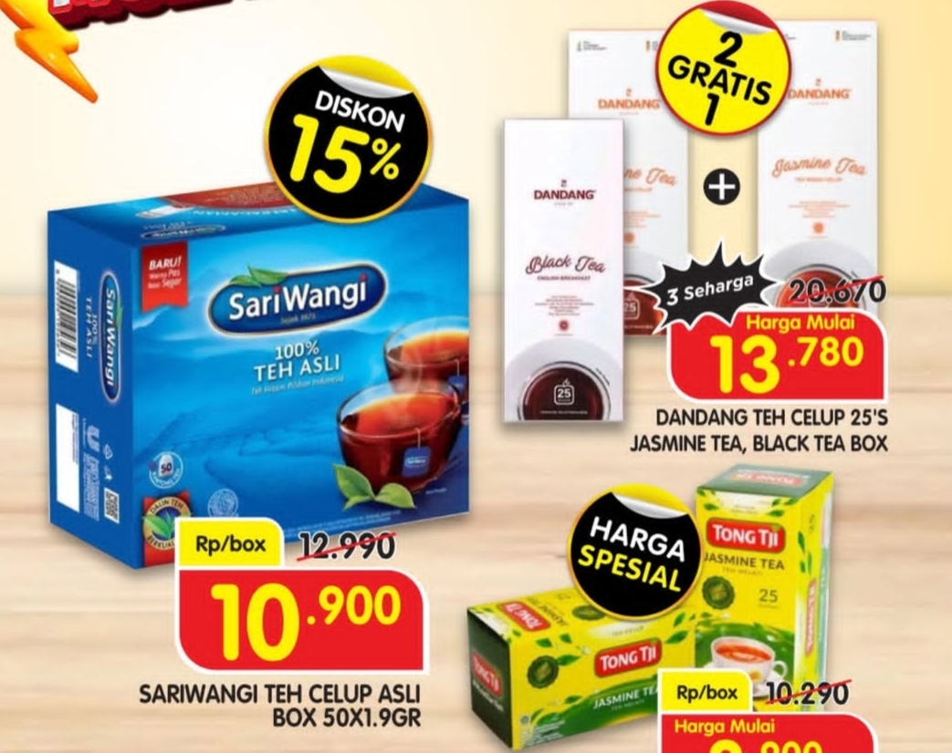 Penggemar Teh Merapat Ke Superindo, Belanja Murah Dibawah Rp 10 ribuan