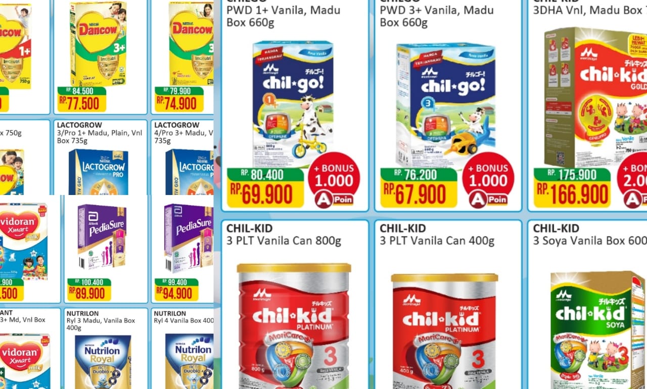 Promo Susu Anak di Alfamart, Dapatkan Diskon Dengan Harga Termurah, Cek Katalognya
