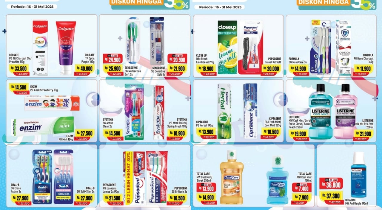 Belanja Murah Dengan Promo Oral Care Fair di Alfamart, Perawatan Mulut Sehat dan Nafas Segar, Borong Sekarang!