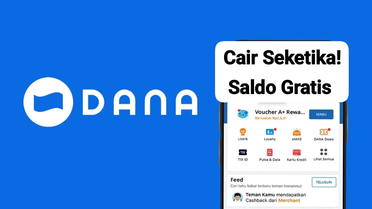 Cair Seketika! Saldo Gratis DANA Kaget Bernilai Rp 200 Ribu Siap Klaim Hari Ini, Akses Nomor Hp Sekarang