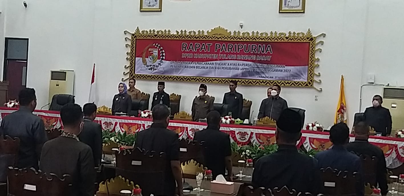Sempat Berpolemik, Ketua DPRD Tubaba Kembali Pimpin Rapat Paripurna