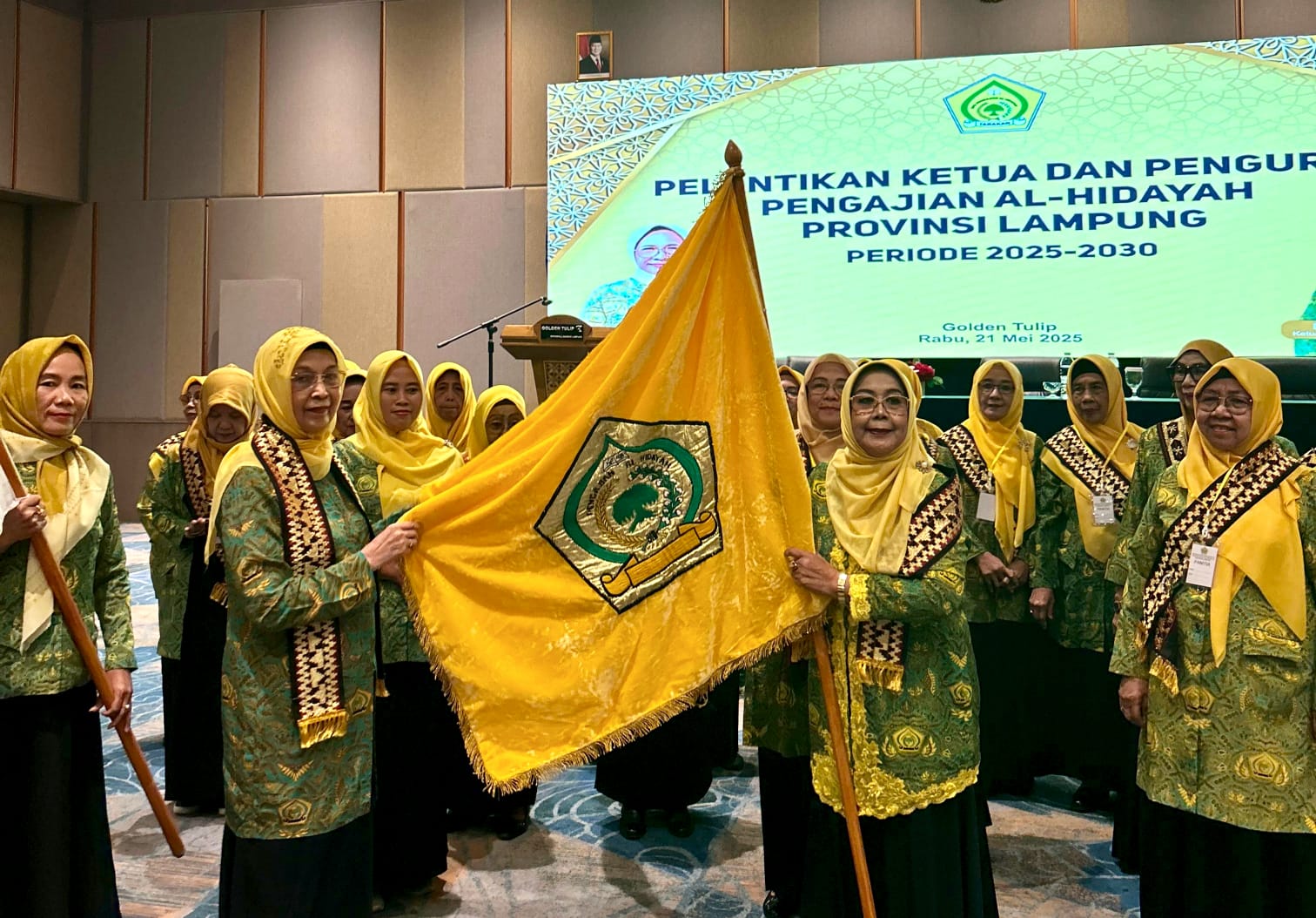 Terpilih Secara Aklamasi, Hj Ariyah, M.Pd, Ketua DPD Pengajian Al Hidayah Masa Periode 2025 - 2030