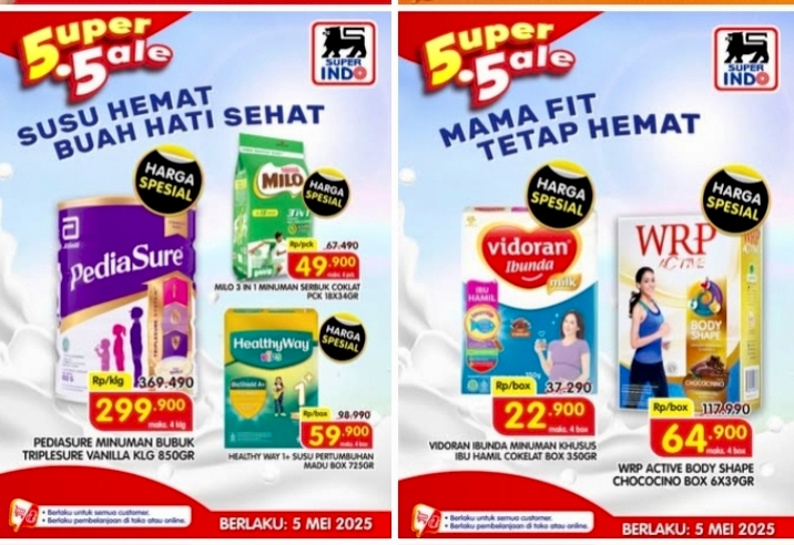 Hanya Berlaku Hari Ini, Promo Susu Hemat Superindo, Mama Fit Anak Tetap Sehat