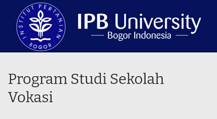 Rekomendasi Program Studi Sekolah Vokasi IPB University