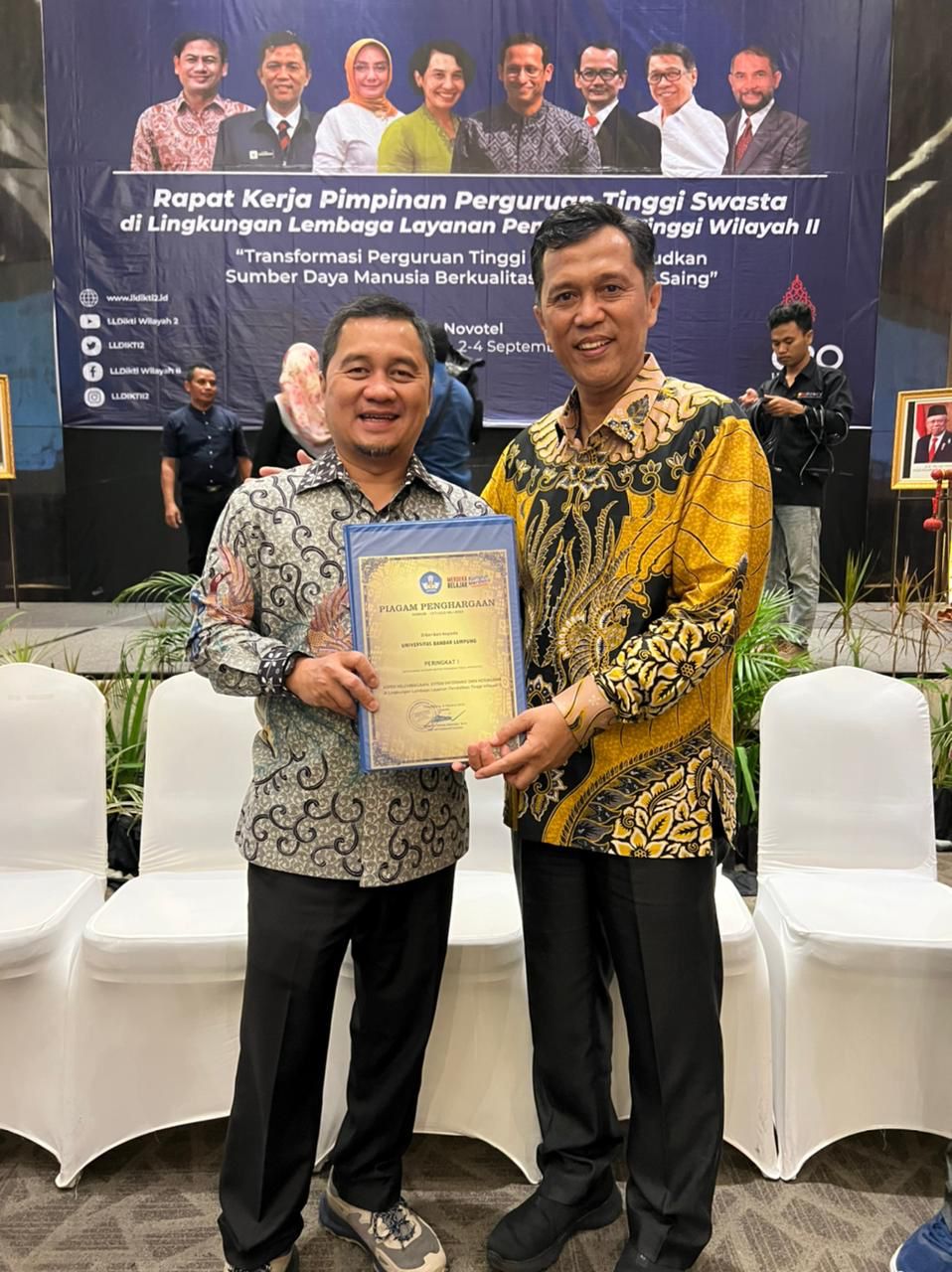 UBL Kembali Raih Penghargaan Universitas Terbaik se-Sumbagsel