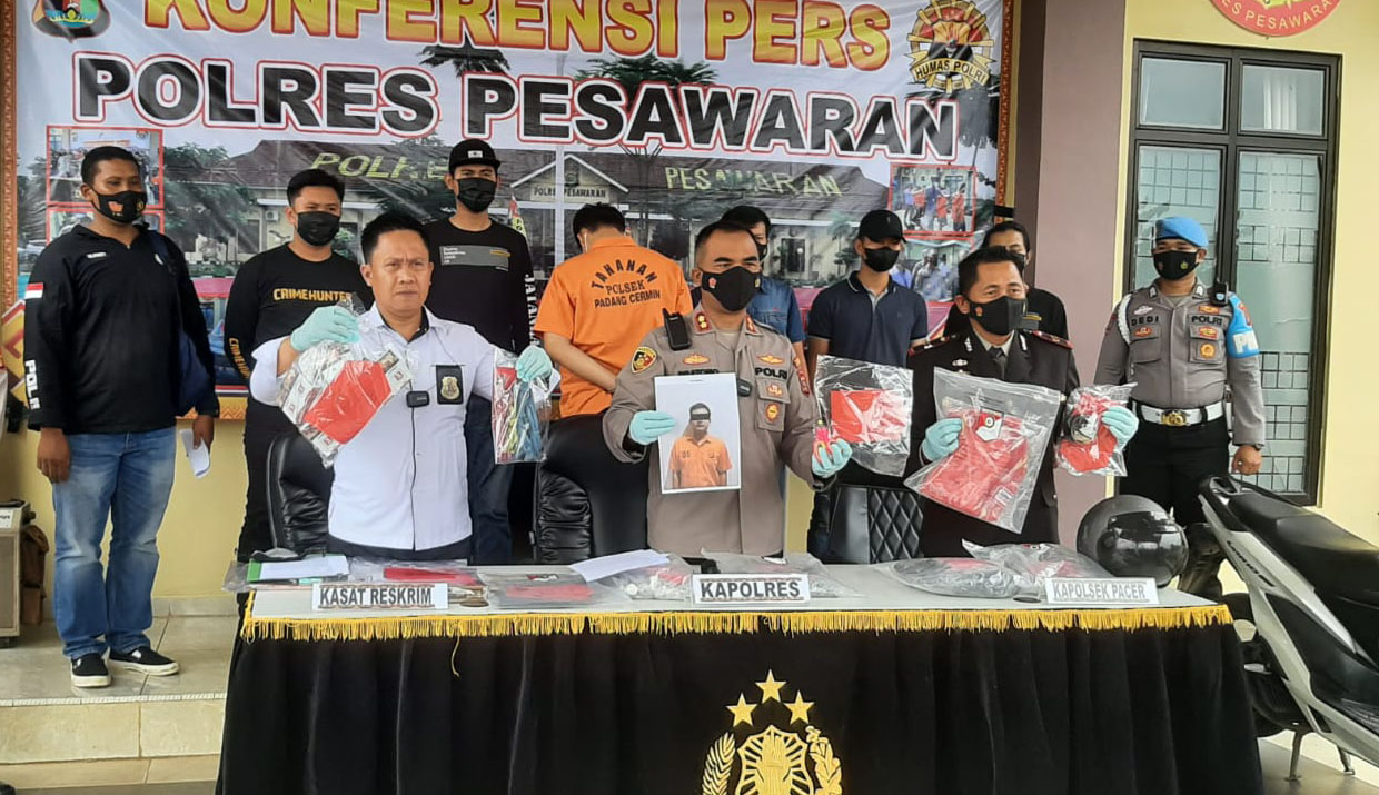 Perampok Alfamart di Pesawaran Tertangkap, Ternyata
