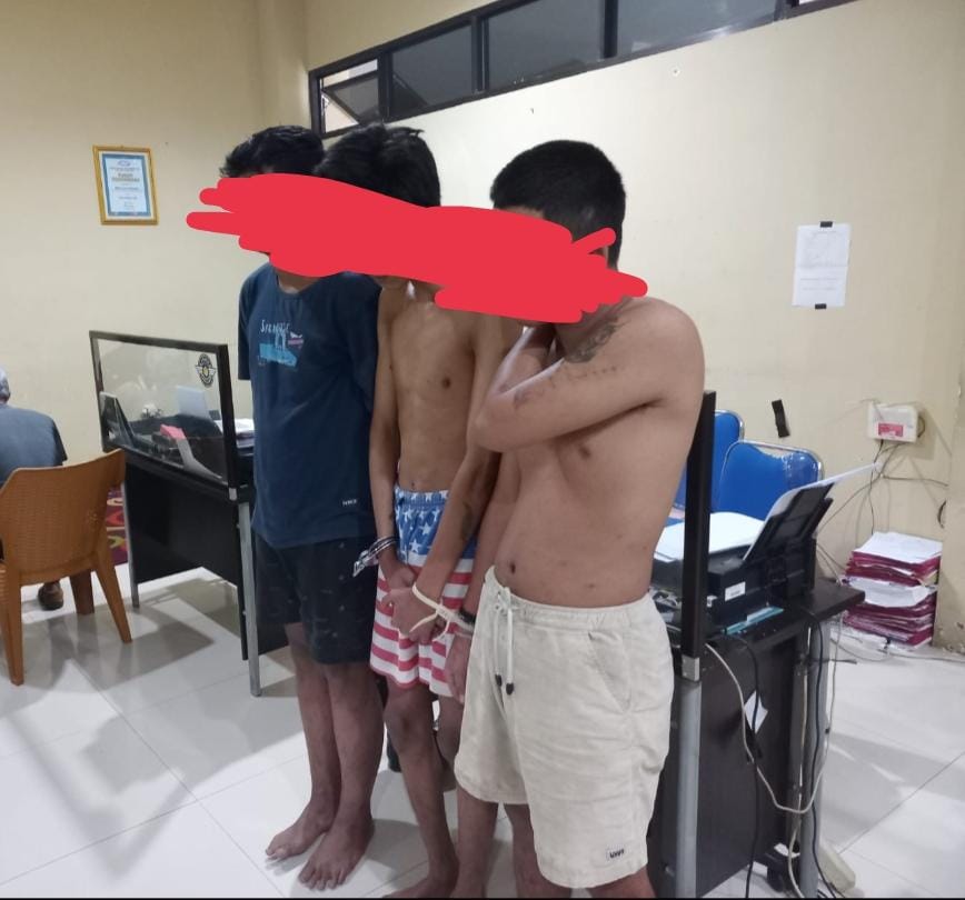 Obrak Abrik Warung Nasi Uduk, Tiga Remaja Diamankan Polisi, Kapok?
