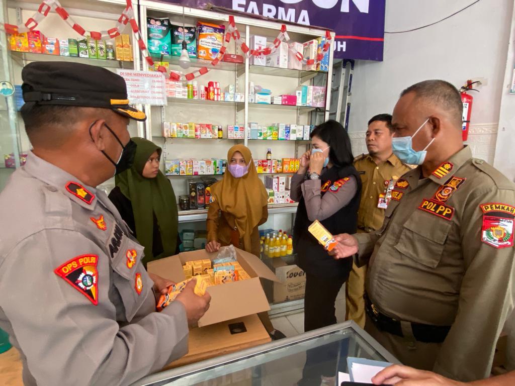 Polres Lampura dan Dinkes Sidak Penjualan Obat Sirup di Apotek dan Toko, Ini yang Ditemukan
