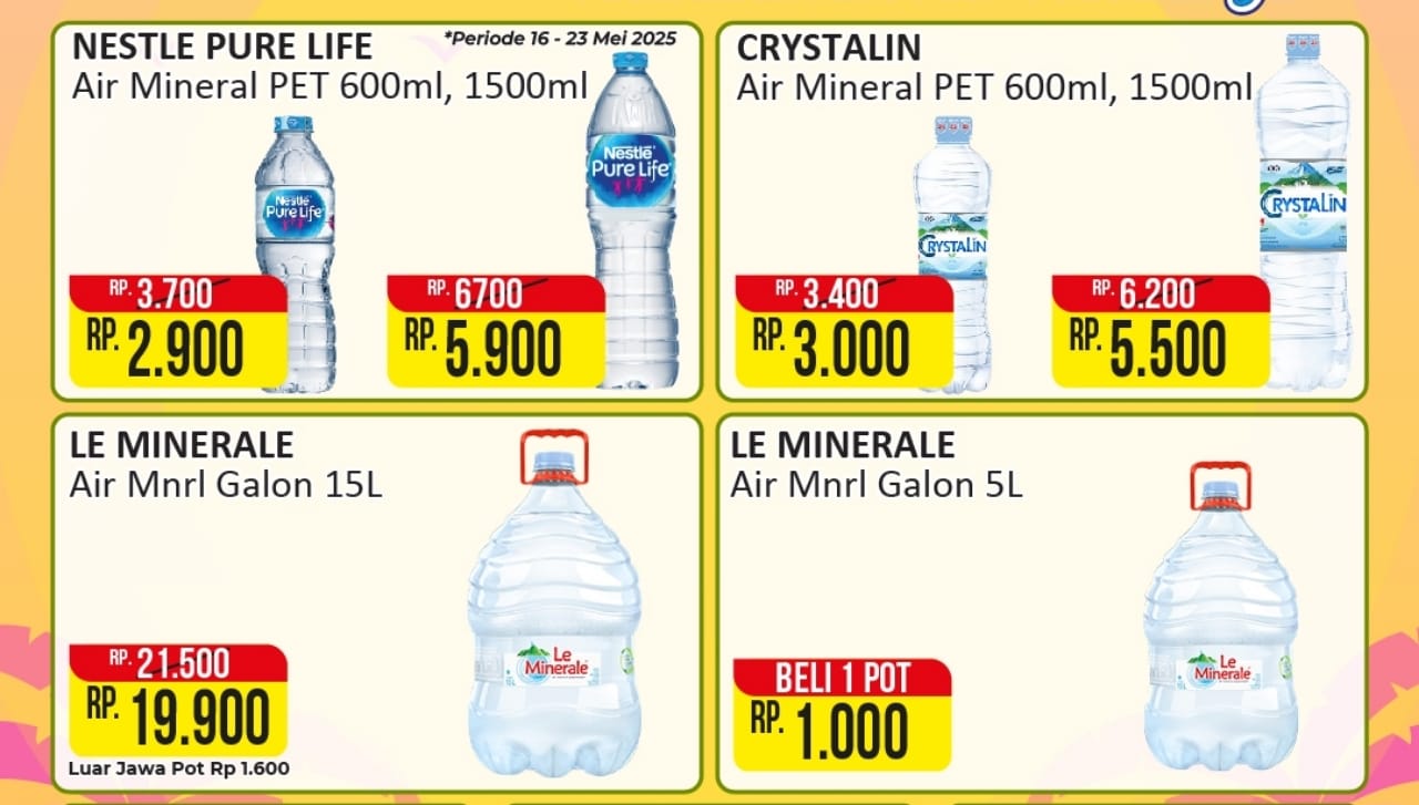 Mineral Water Fair Alfamart, Penuhi Kebutuhan Air Keluarga Dengan Produk Berkualitas