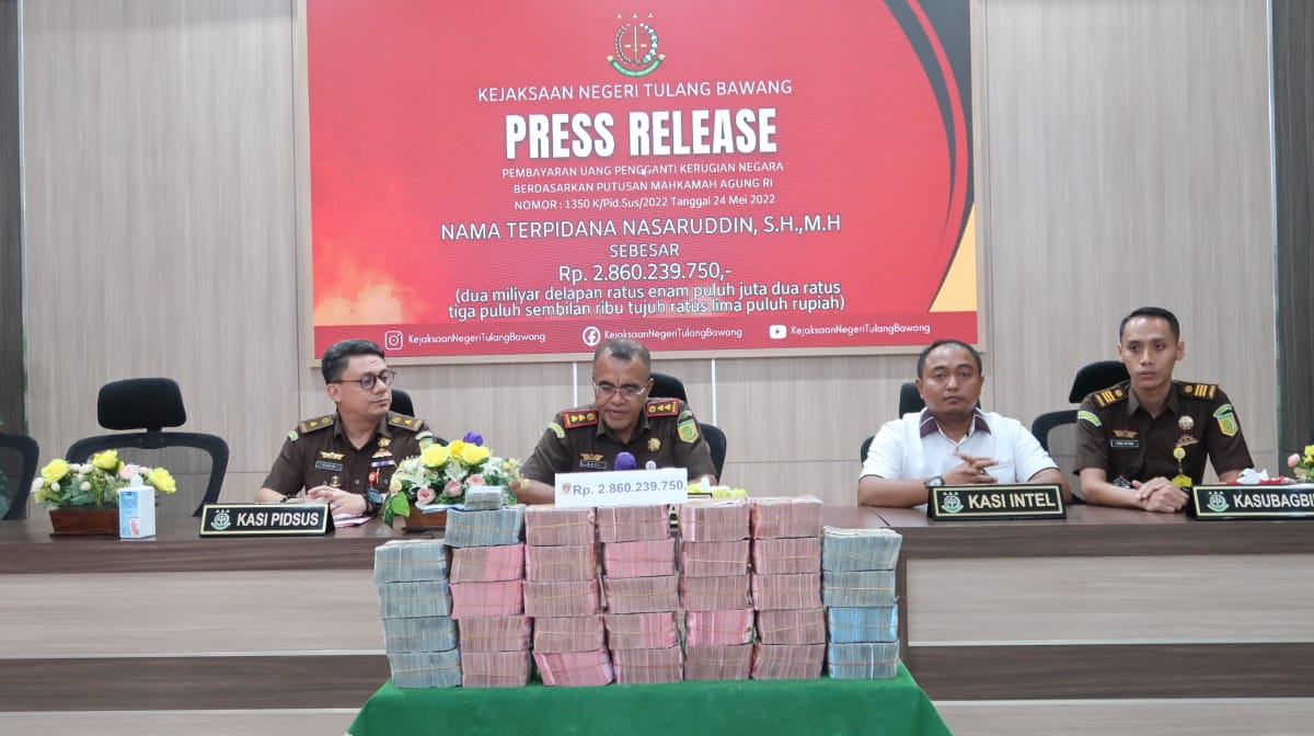 Kasus Korupsi DAK, Mantan Kadisdik Tulang Bawang Lampung Kembalikan Kerugian Negara Rp 2,8 M